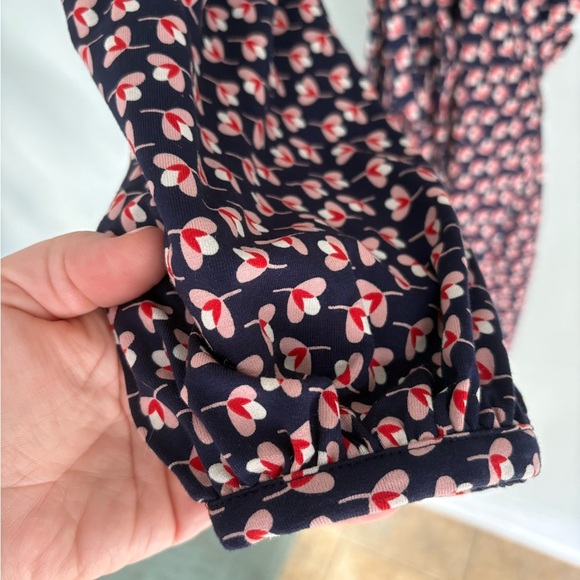 Boden | Hannah Dress in Navy & Burnt Amber - Picture 5 of 9